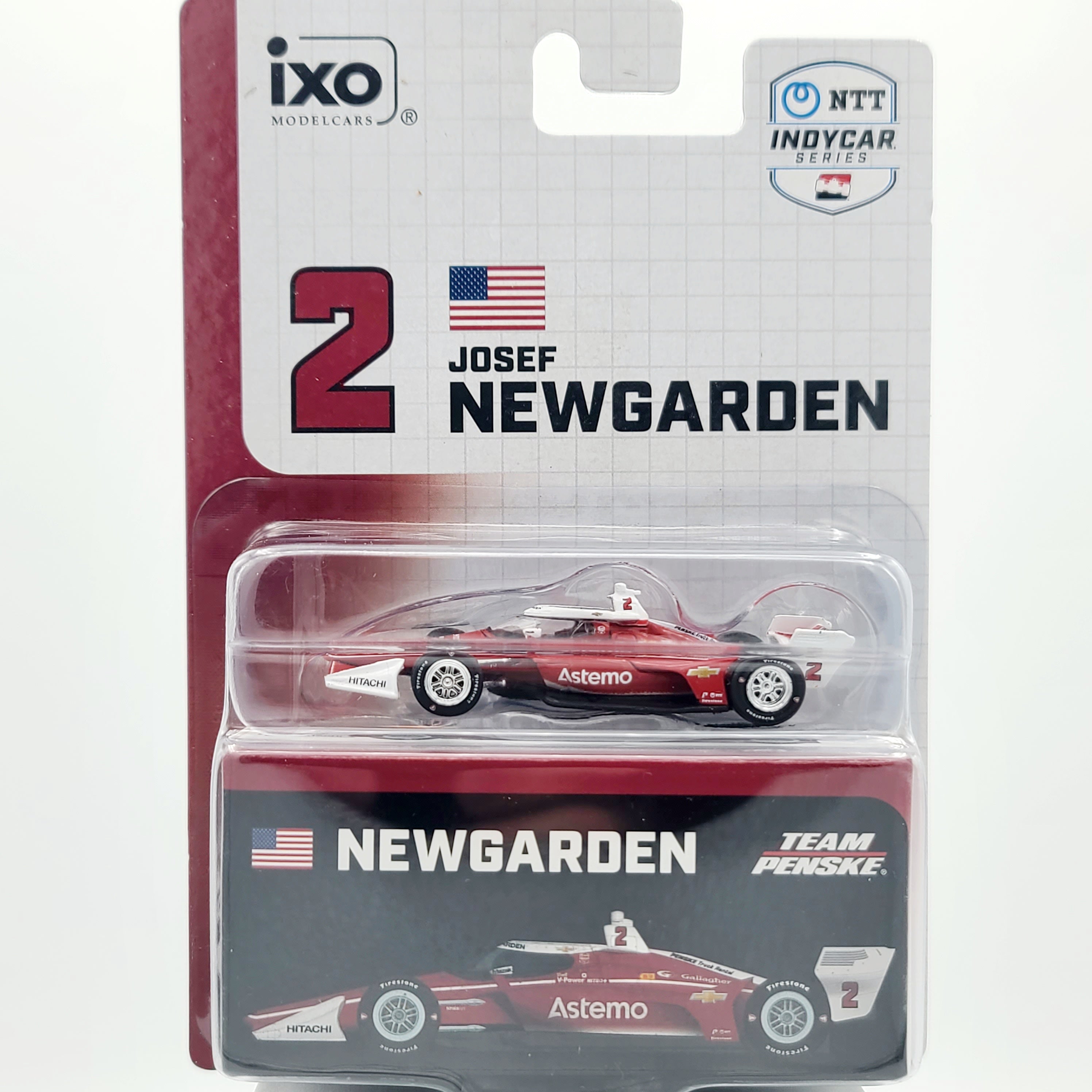 IXO Model Cars - Hitachi #2 Josef Newgarden "Penske", 1:64 scale (2025 NTT INDYCAR Series)